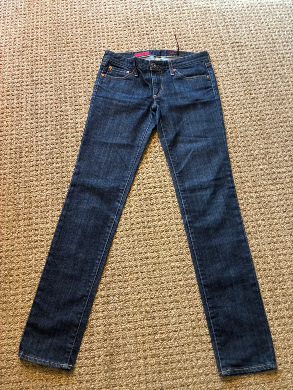 Slim Women's Skinny Jeans in Dark Blue Denim